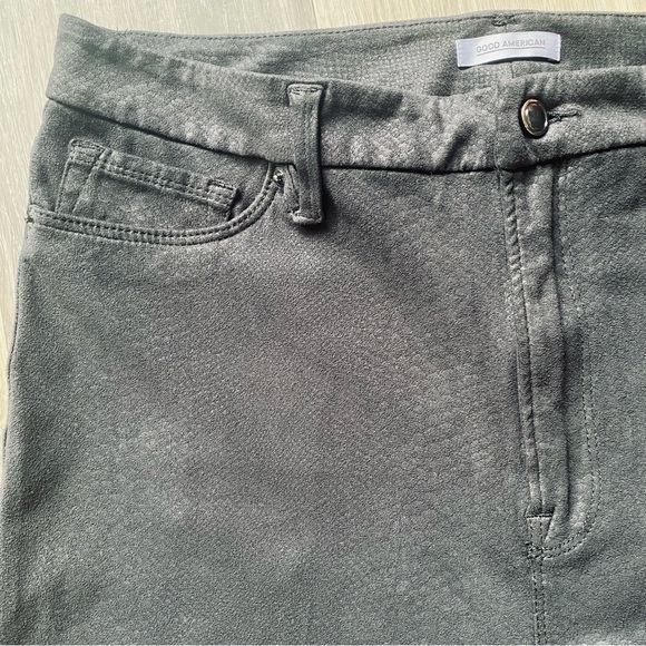 Good American Python Snake Embossed Print Stretch Jean Leggings - Picture 4 of 7